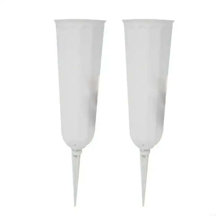 2PCS Vases cimetière extérieur pour fleurs avec des vases grave insertion facile