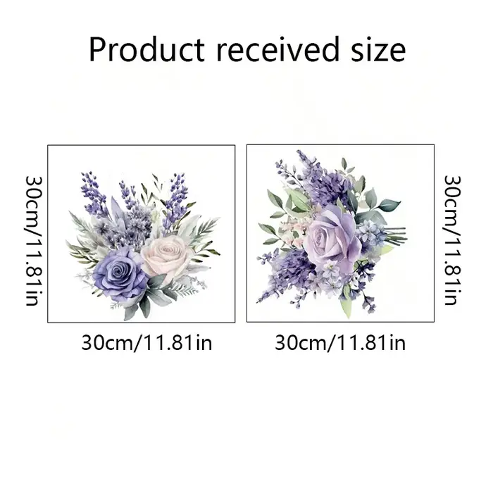 Autocollants de jacinthe de fleur violette