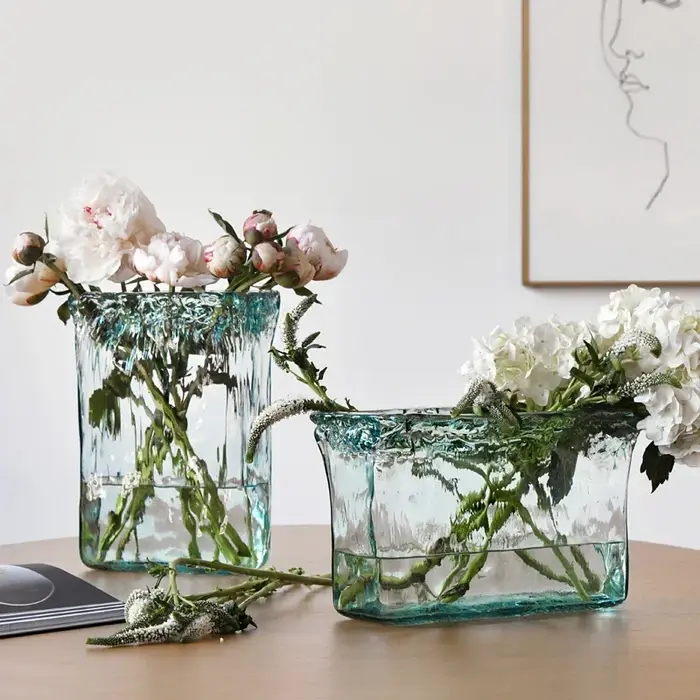 Vase en verre d'art haut de gamme importé d'espagnol