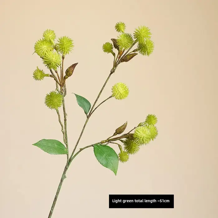 Tige de Verdure Artificielle à Pointes, Fausse Plante de Persil de Fruits pour la Décoration de la M