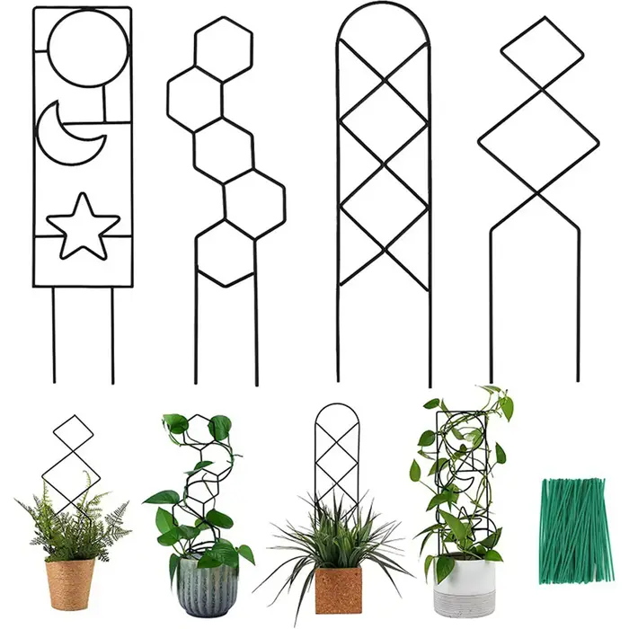 Support pour plantes grimpantes en treillis