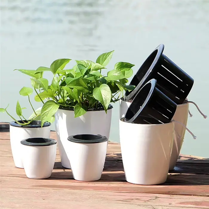 Pot à Arrosage Automatique Pots à Eau Automatiques pour Plantes Pot de fleurs de jardin