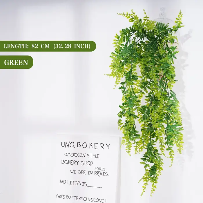 Plante artificielle persane feuilles de fougère vignes tenture murale balcon chambre maison jardin d