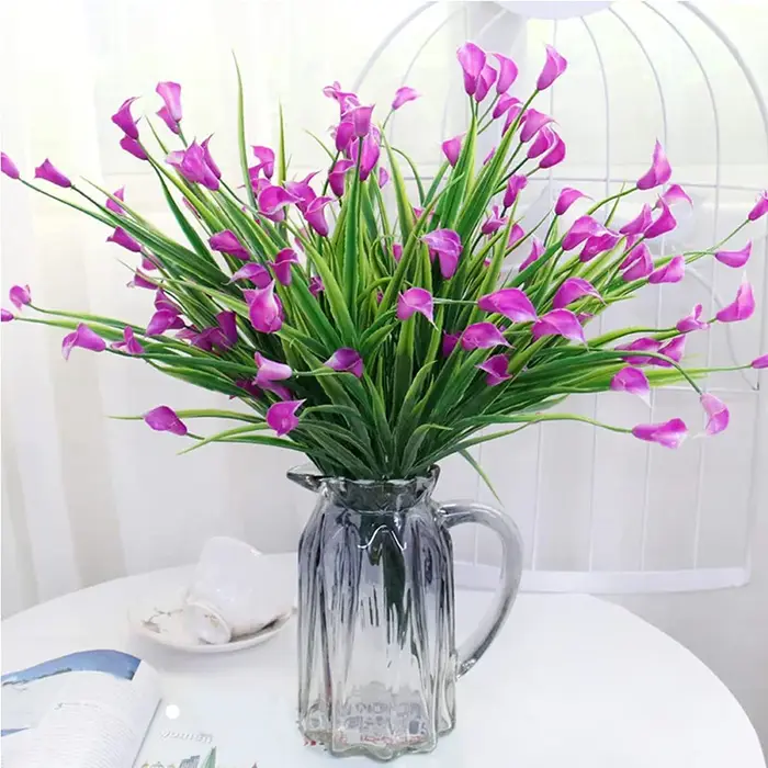 Fleurs artificielles Calla Lily fausses
