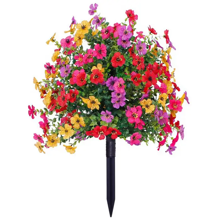Arbres artificiels en topiaire violette avec piquet