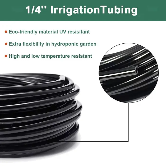 Arrosage de jardin 4/7mm tuyau PVC Micro tuyau d'irrigation 1/4 ''tube système d'irrigation goutte à