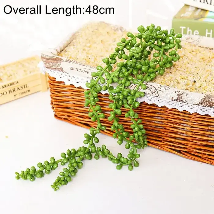 Plantes vertes succulentes artificielles pour décoration de mariage et de Noël
