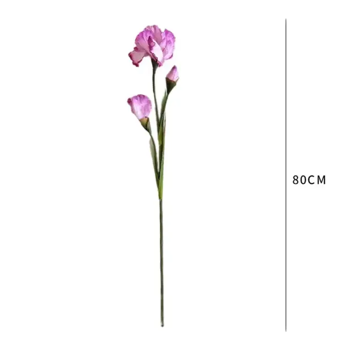 Branche de fleur d'iris artificielle de 80 cm