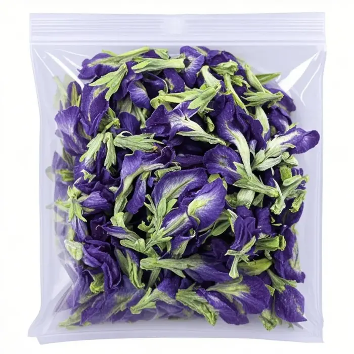 Fleur de pois papillon bleue séchée de qualité supérieure - Orchidée