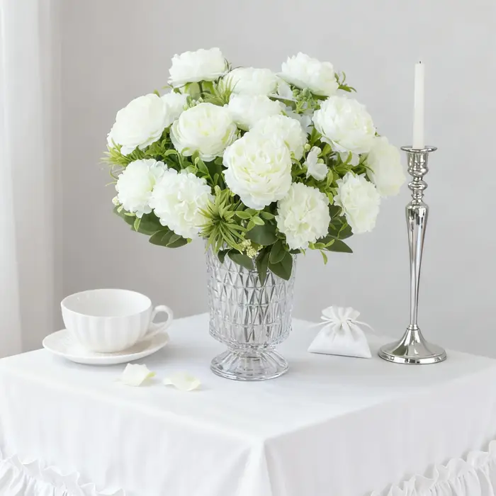 Fleurs artificielles en forme de bulbes