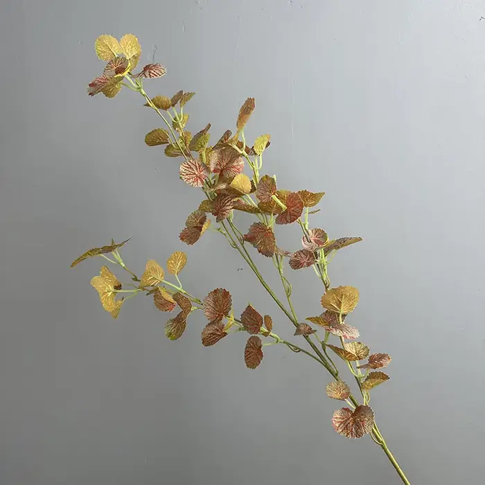 Plantes artificielles au toucher réel, 90cm, branche de feuille de pommetier, plante verte florale, 