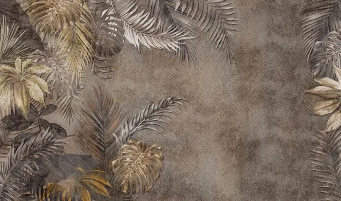 Papier Peint Mural Auto-Adhésif avec Feuille de Bananier Tropicale, Décoration Moderne et Minimalist