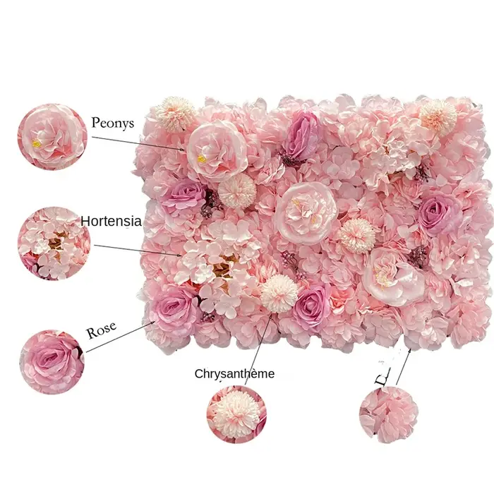 Fleurs de roses en soie 3D