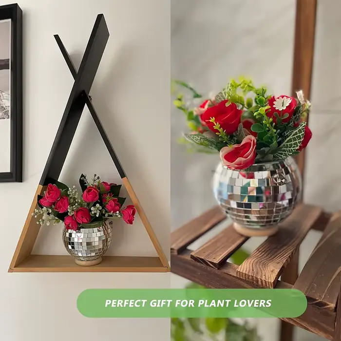 Nouveau Boule Disco suspendue Pot de fleur plantes d'intérieur Style bohème jardinière de fleurs Pot