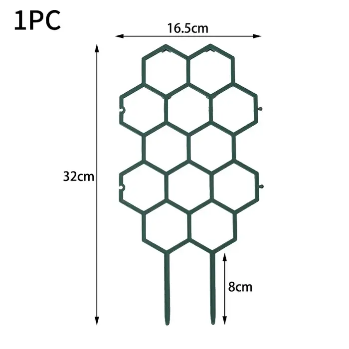 Treillis pour plantes grimpantes, structure en nid d'abeille empilable et extensible, support pour p