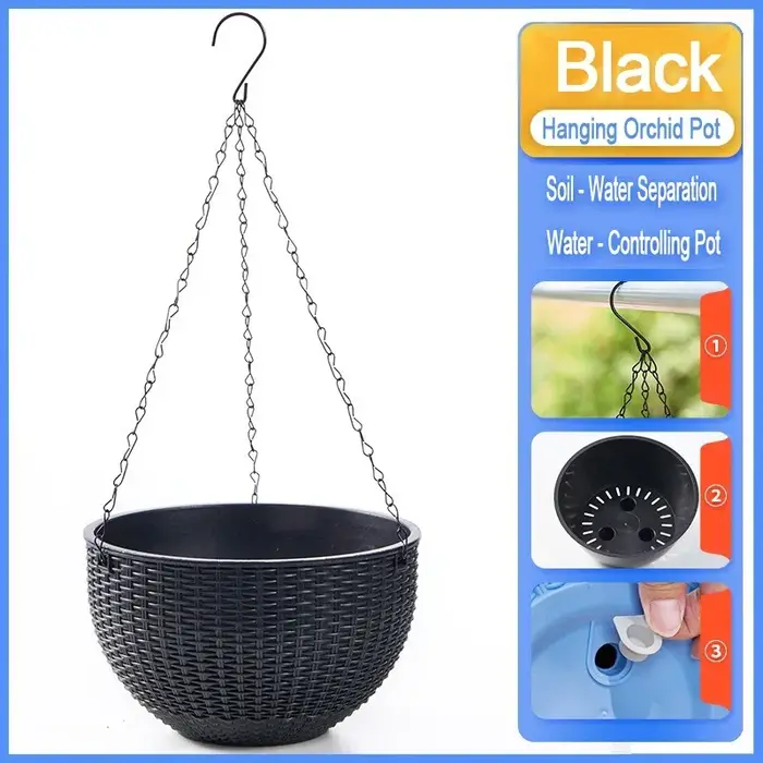 Nouveau pot suspendu pour fleurs d'extérieur