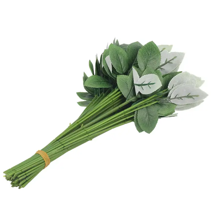 100Pcs artificielle fausse Rose fleur tiges pour bricolage à la main Bouquet
