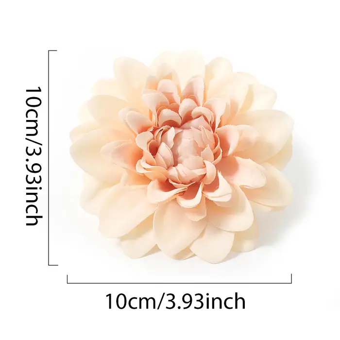 Têtes de fleurs artificielles Dahlia en soie