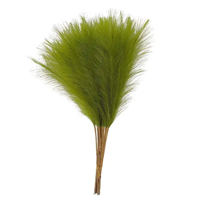 55CM 10PCS Herbe de la Pampa Artificielle Moelleuse, Décoration Bohème, Plante Artificielle, Roseau 