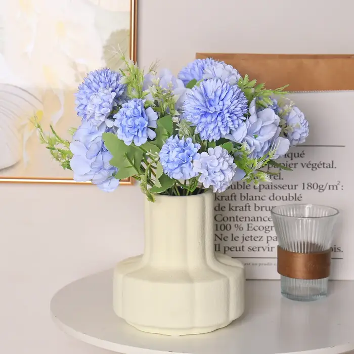 Bouquets d'hortensias artificiels mixtes