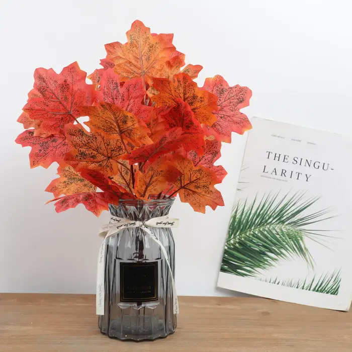 Branche de feuille d'érable plantes artificielles automne