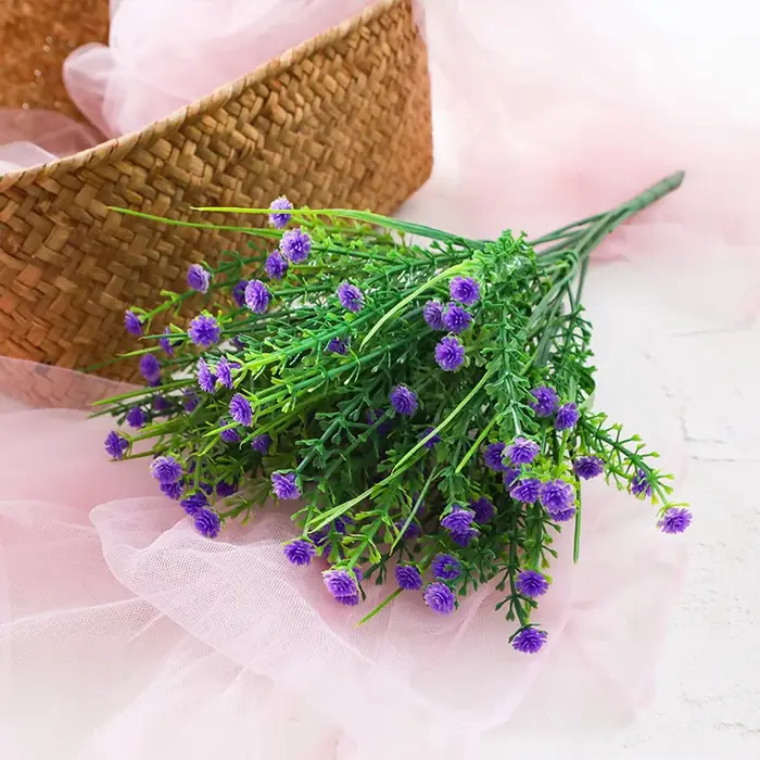 Fleurs artificielles résistantes aux UV, fausses fleurs, verdure, arbustes, plantes pour la cuisine,
