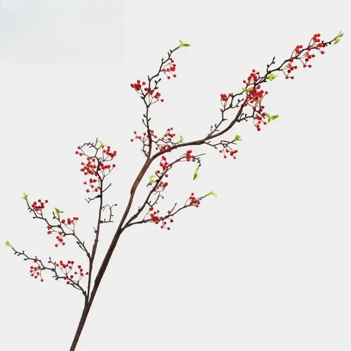 Zanthoxylum – plantes vertes artificielles en plastique, nouveau Style chinois, décoration de centre