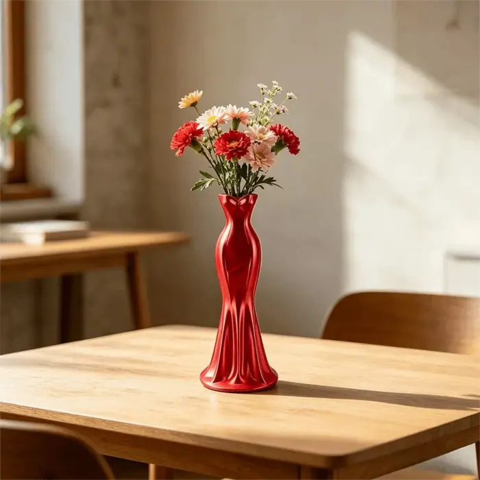 Nouveaux vases à fleurs imprimés en 3D en forme de robe