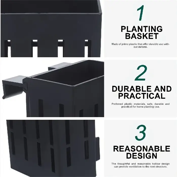 3 pièces en plastique Aquarium plante support