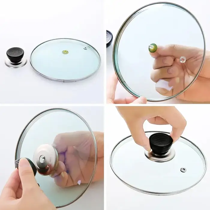 1/2/4 pièces Bouton universel en plastique pour couvercle de pot