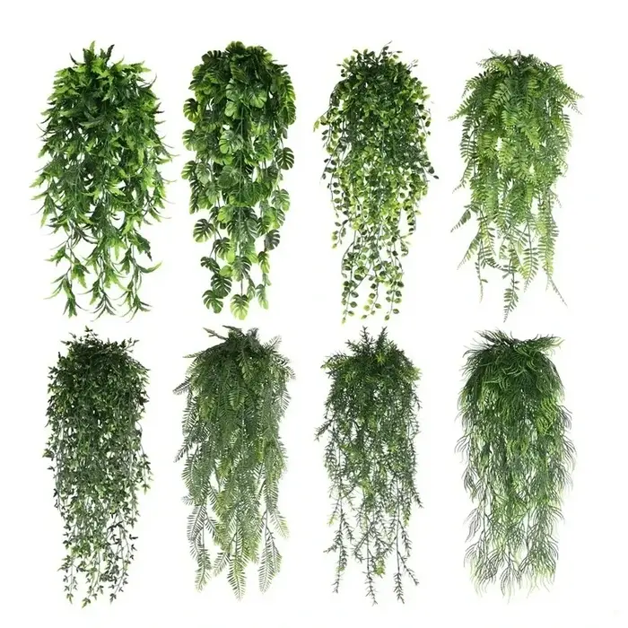 Plantes artificielles suspendues de 80 cm en forme de feuilles de fougère persane