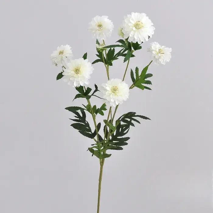 Fleur artificielle de chrysanthème pour la décoration de la maison, longue branche, injFlower, guide