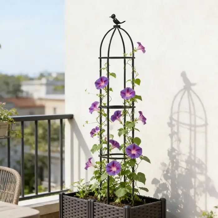 Treillis pour plantes, cadre décoratif d'extérieur