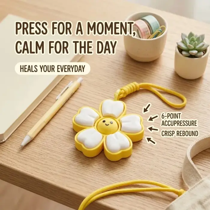 1 paquet de liège anti-stress en forme de fleur, imprimé en 3D avec Eco-PLA, joli liège en forme de margarita pour réduire le stress