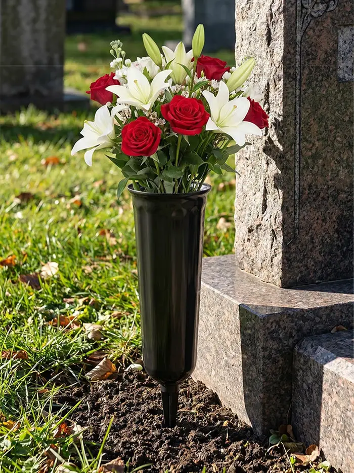 Vase à fleurs pour cimetière