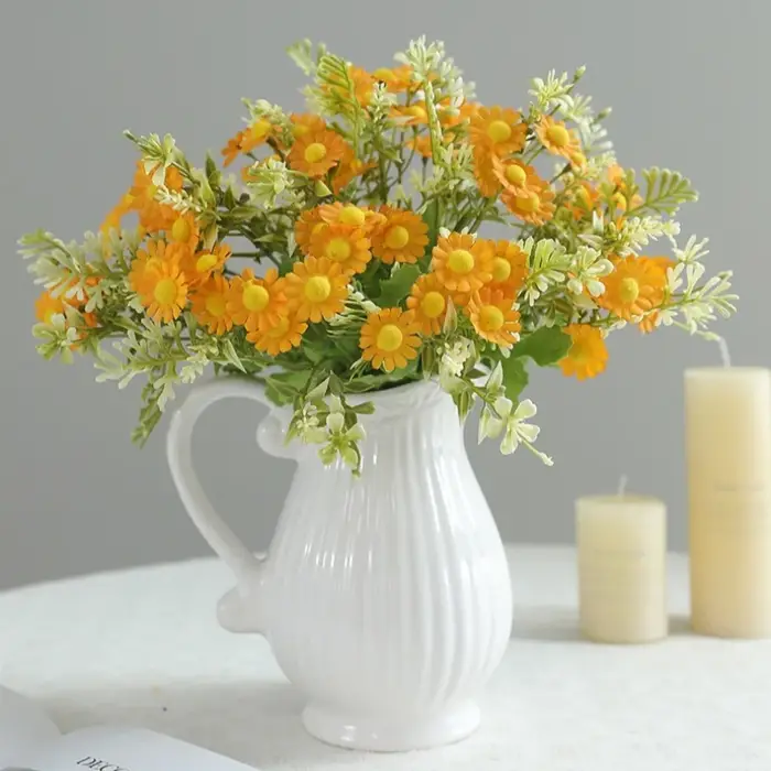 Bouquet de marguerites artificielles pour décoration de maison