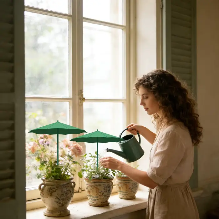 Parasol pour plantes, 3 pièces