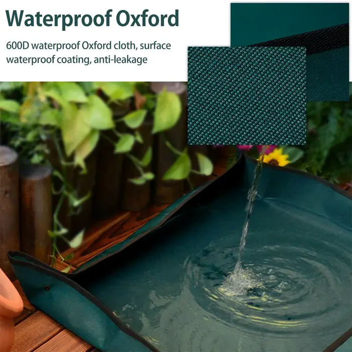 Tapis de plantation pliable et imperméable en tissu Oxford
