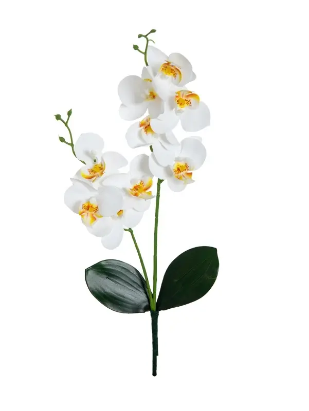 Fleurs artificielles 2 orchidées papillon fourchues maison chambre Vase Table Decor mariage jardin e