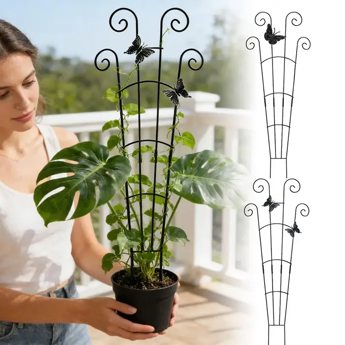 Plante grimpante treillis jardin Support Cages pour fleurs plantes