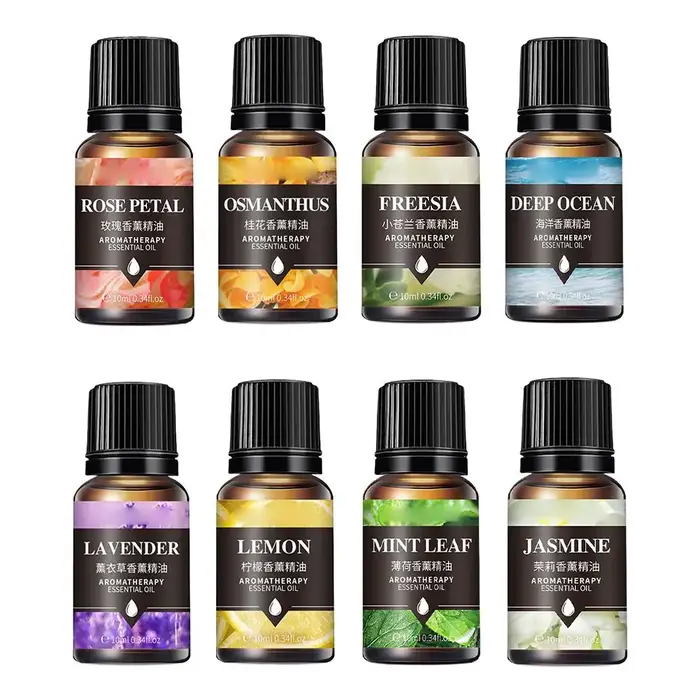 Huile essentielle saveur de fruits plante naturelle lavande ROSE citron menthe