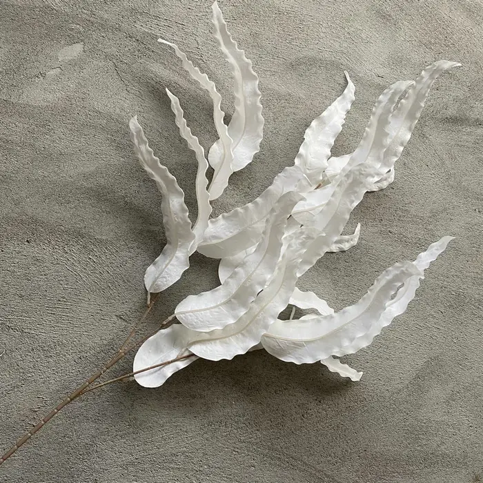 Plantes vertes artificielles en tissu brossé, feuilles de corail, décoration de maison, plante de Si