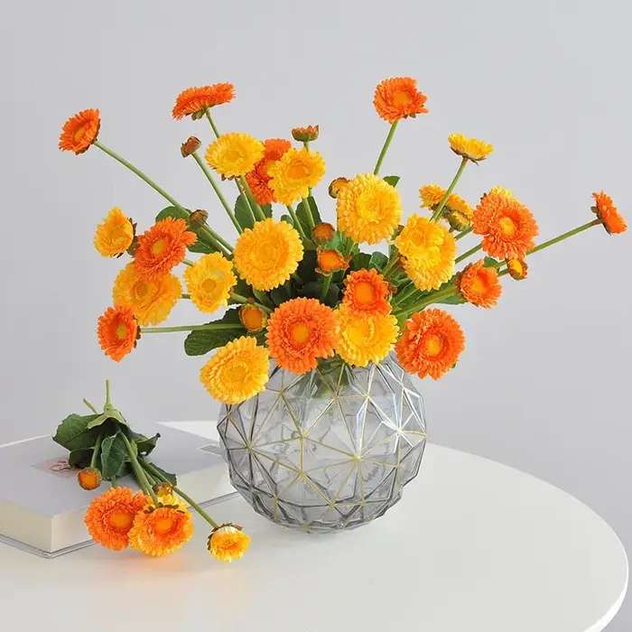 Calendule dorée artificielle 38CM
