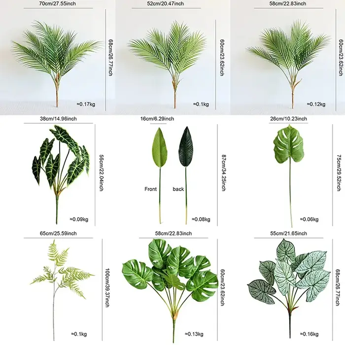 Plantes d'arbre artificielles tropicales de 88 CM