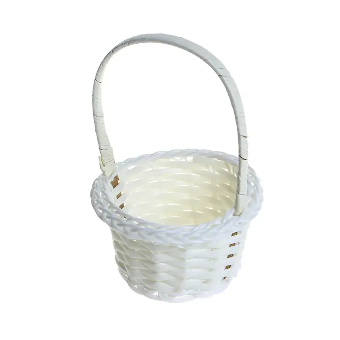Mir de Rangement de Fleurs de Mariage Tissé à la Main avec Poignée