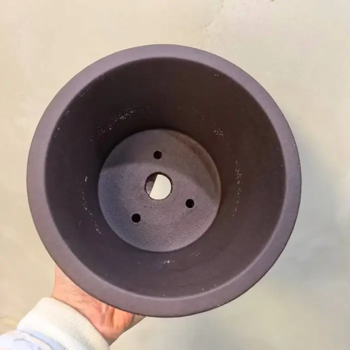 Pot à bonsaï rond non émaillé Yixing