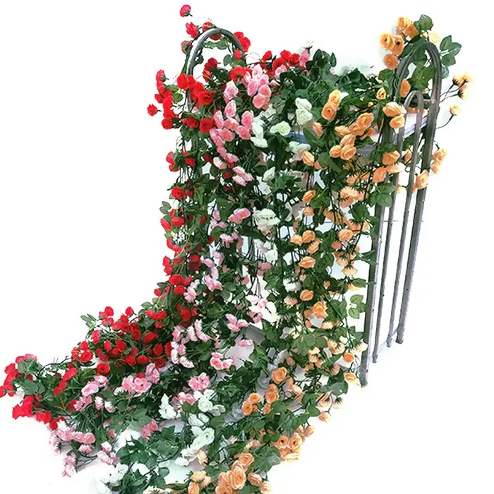 Guirxiété de roses artificielles de 1.8m