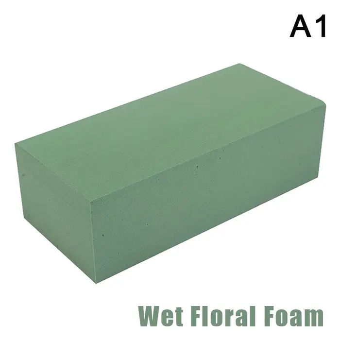Briques de mousse florales sèches carrées, support sec Él, fleur de boue, blocs de mousse de Gand, f