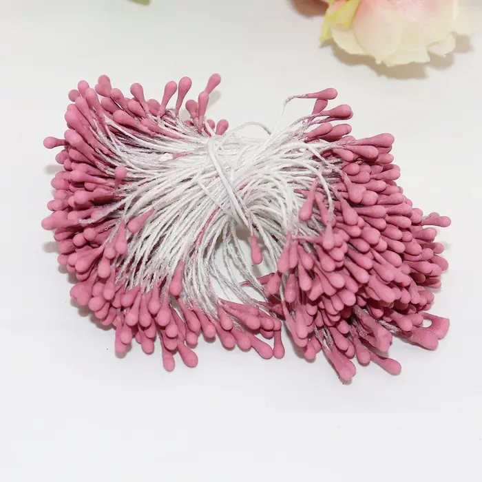 Mini étamine de fleurs artificielles faites à la main