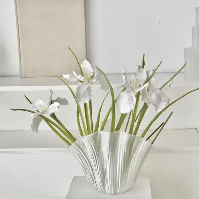 Décoration florale : Bouquet de 26 iris artificiels